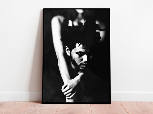 The Weeknd Trilogy Poster Black and White Music Wall Art Digital Download