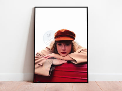 Taylor Swift Red Album Cover Poster Music Wall Art Digital Download
