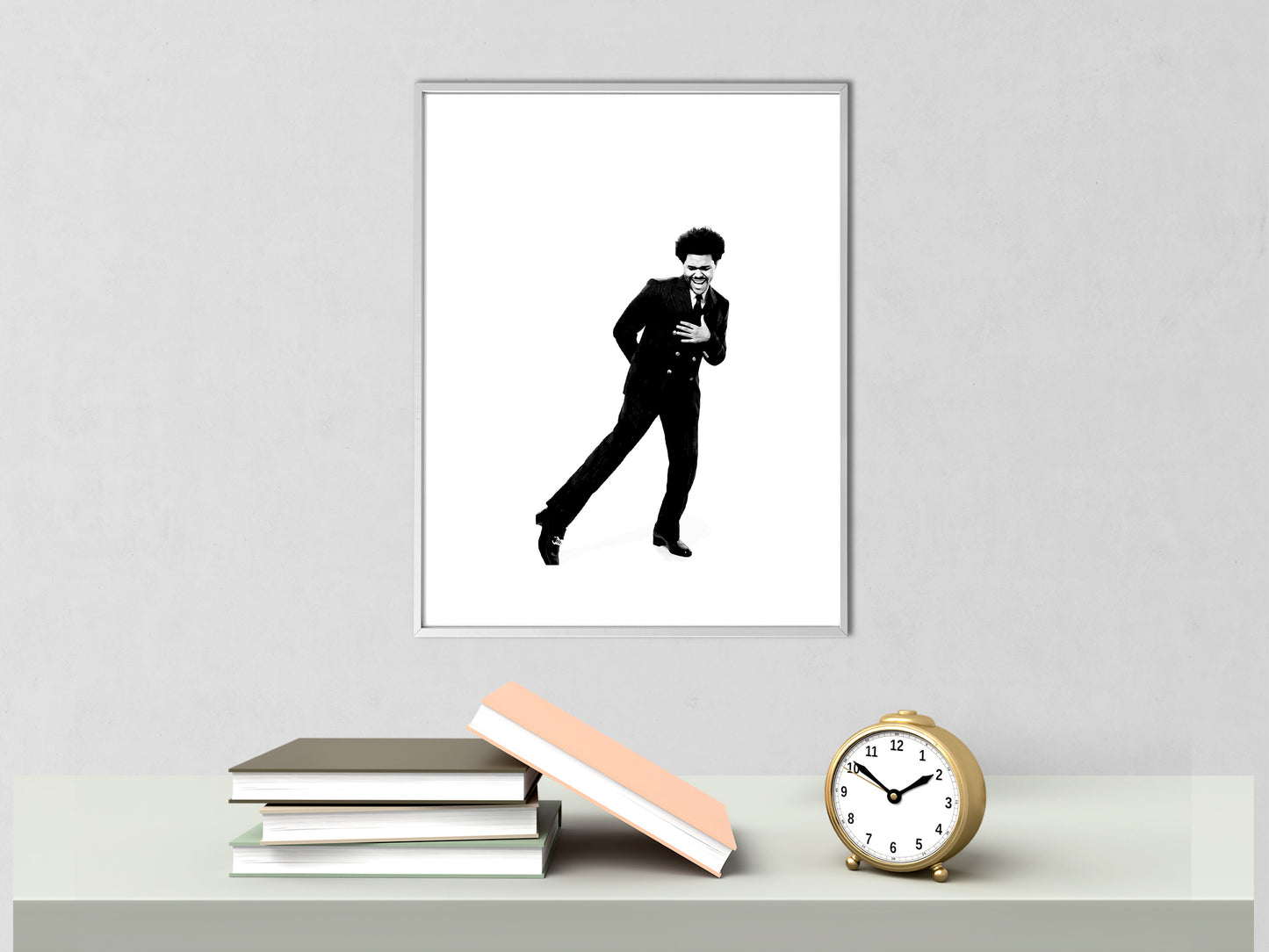 The Weeknd Concert Poster Black and White Music Wall Art Digital Download