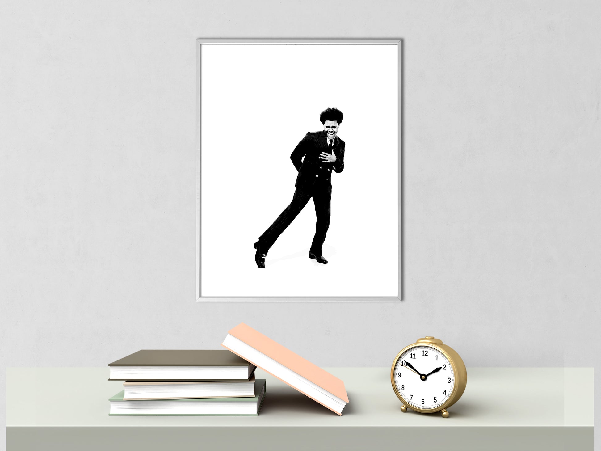 The Weeknd Concert Poster Black and White Music Wall Art Digital Download