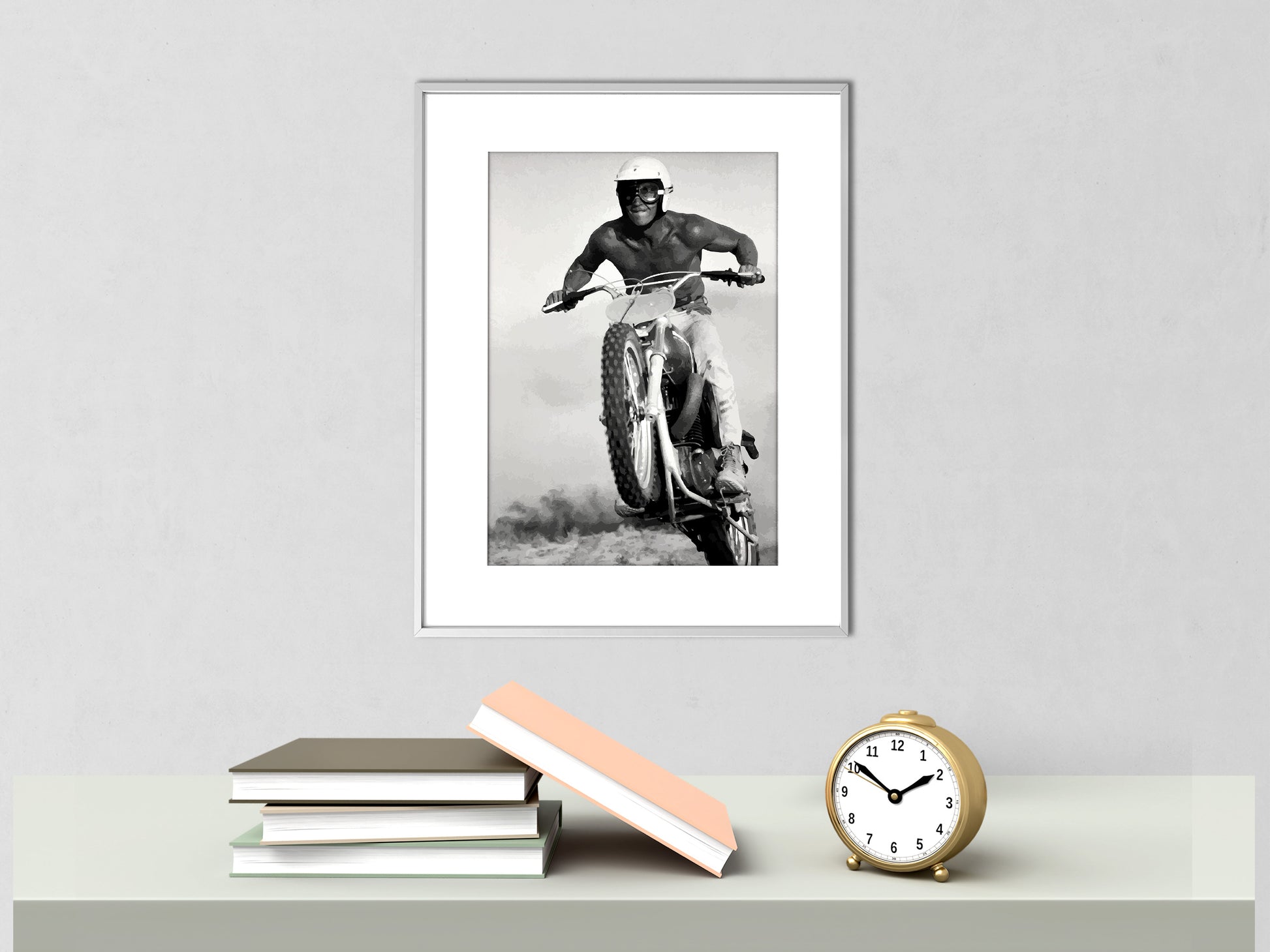Steve McQueen Poster Black and White Vintage Movie Wall Art Digital Download Old Hollywood Decor