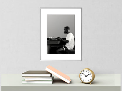 Vintage Frank Ocean Poster Black and White Music Wall Art Digital Download