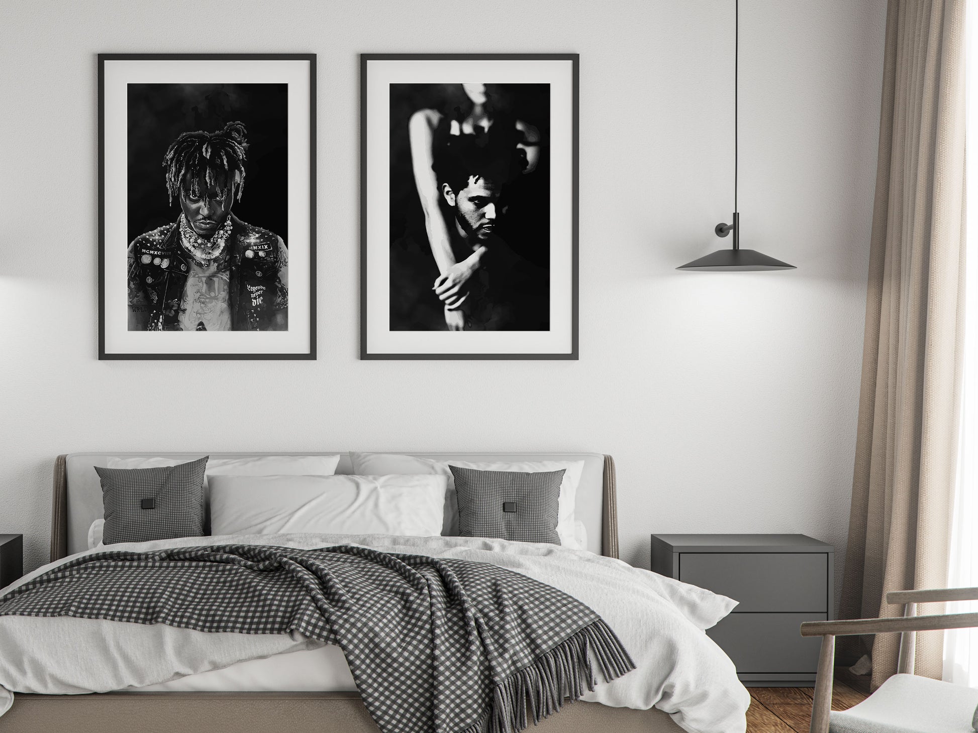 The Weeknd Trilogy Poster Black and White Music Wall Art Digital Download