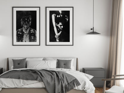 The Weeknd Trilogy Poster Black and White Music Wall Art Digital Download