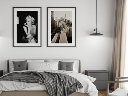 Marilyn Monroe Smoking Poster – Vintage Wall Art