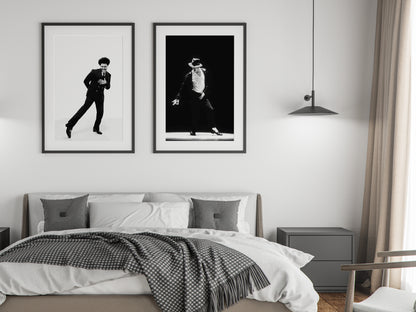 Vintage Michael Jackson Poster Black and White Music Wall Art Digital Download