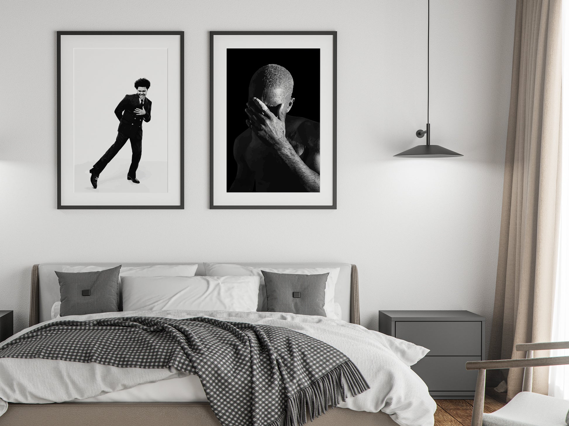 Frank Ocean Blonde Poster Black and White Music Wall Art Digital Download