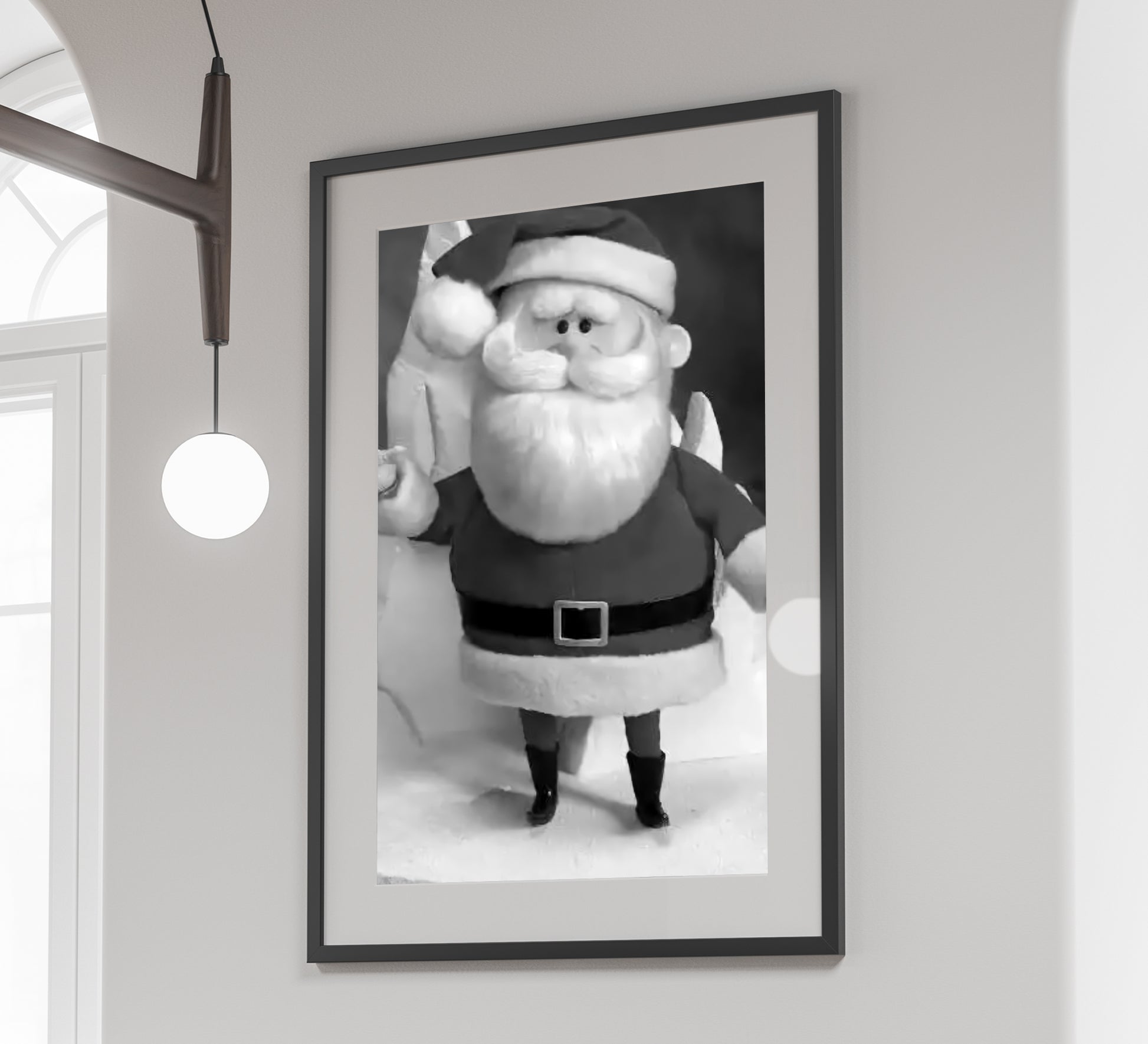 Santa Claus Poster Vintage Rankin Bass Classic Christmas Wall Art Digital Download