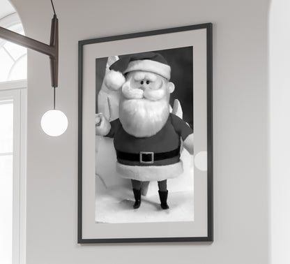 Santa Claus Poster Vintage Rankin Bass Classic Christmas Wall Art Digital Download