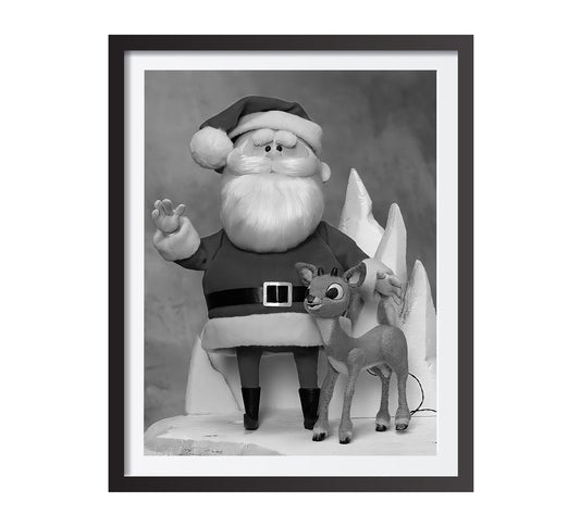 Rudolph The Red Nosed Reindeer Poster Santa Claus Vintage Christmas Digital Download