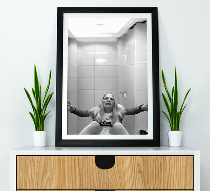 White Chicks Poster Black and White Funny Christmas Comedy Wall Art Digital Download