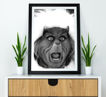 The Grinch Poster Jim Carrey Funny Classic Christmas Movie Wall Art Digital Download
