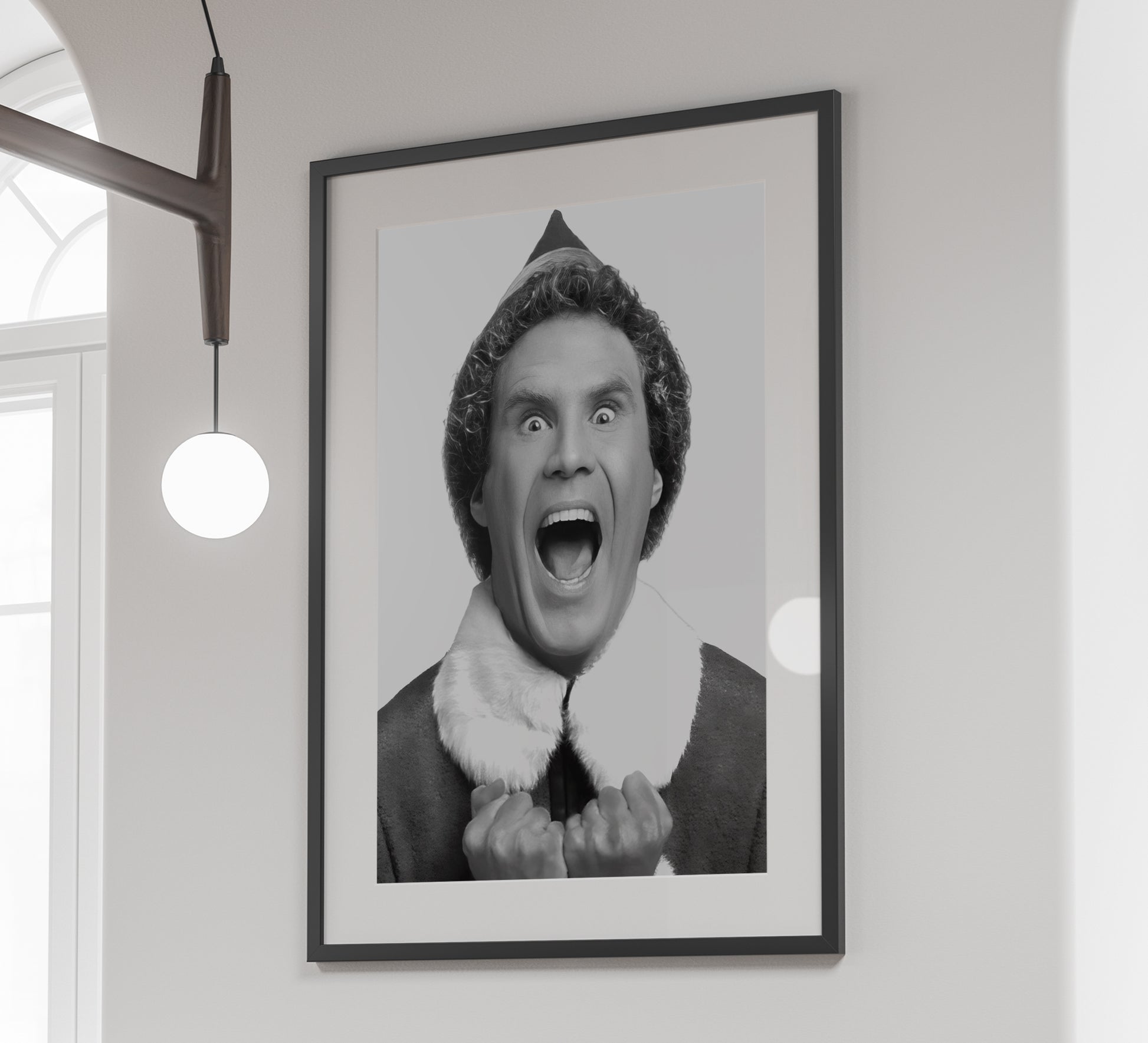 Elf Movie Poster Will Ferrell Buddy The Elf Funny Christmas Wall Art Digital Download