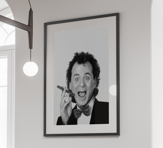 Scrooged Movie Poster Bill Murray Christmas Classic Comedy Wall Art Digital Download