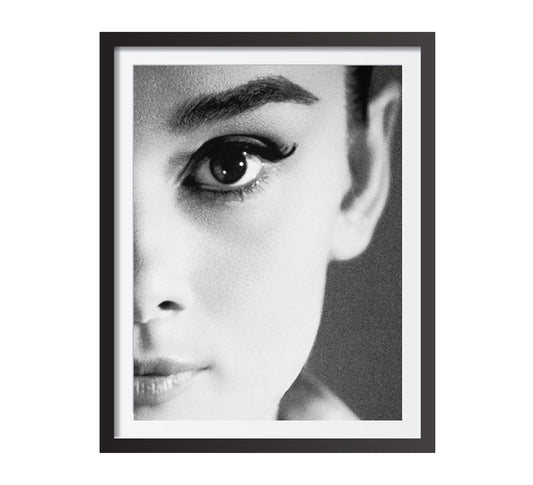 Audrey Hepburn Close-Up Poster – Vintage Hollywood Print