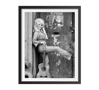 Vintage Dolly Parton Black & White Poster – Vintage Fashion Wall Art - Digital Download