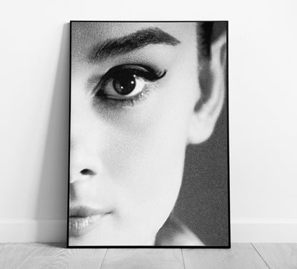 Audrey Hepburn Close-Up Poster – Vintage Hollywood Print