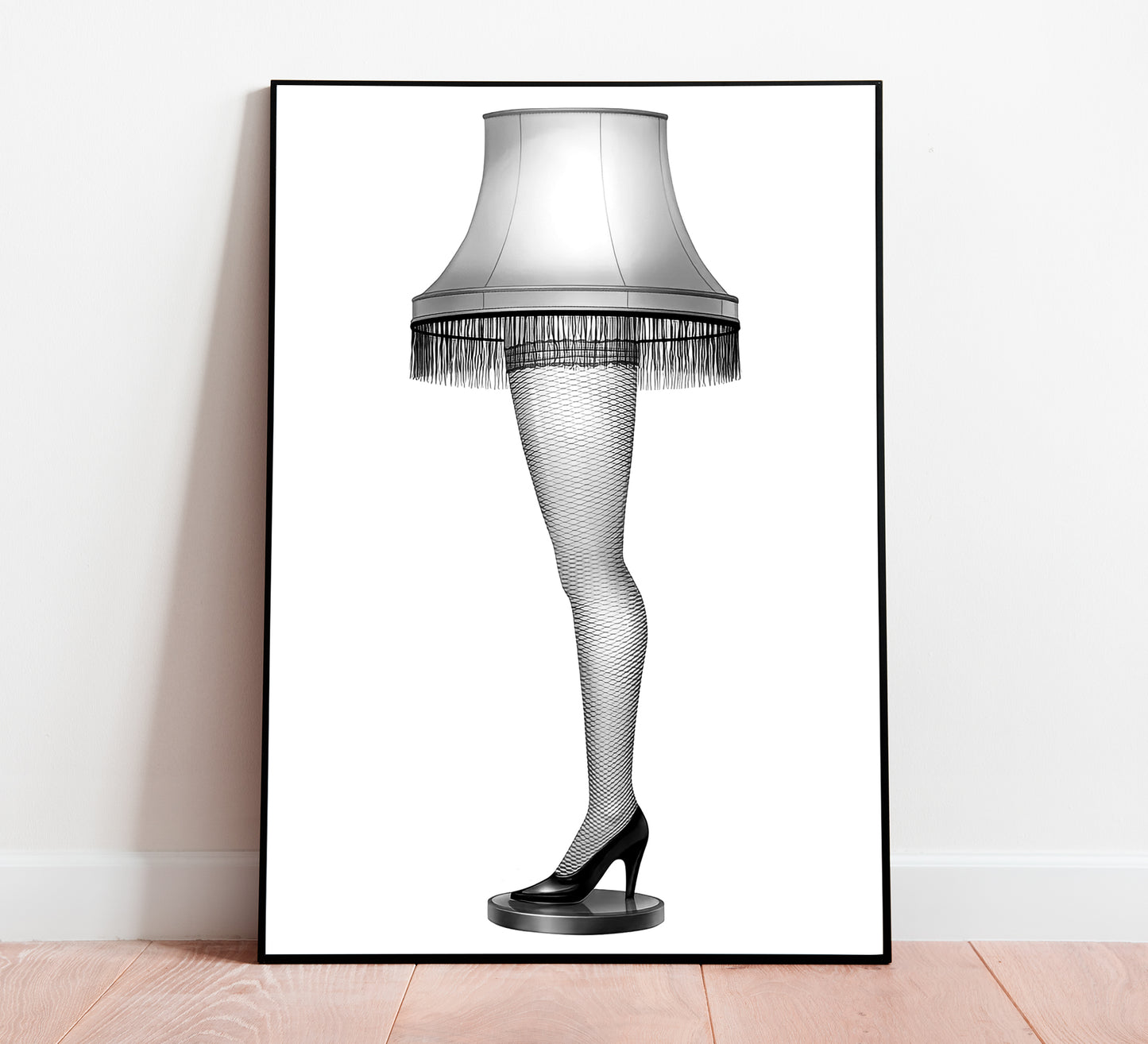 A Christmas Story Leg Lamp Poster Funny Classic Holiday Movie Wall Art Digital Download