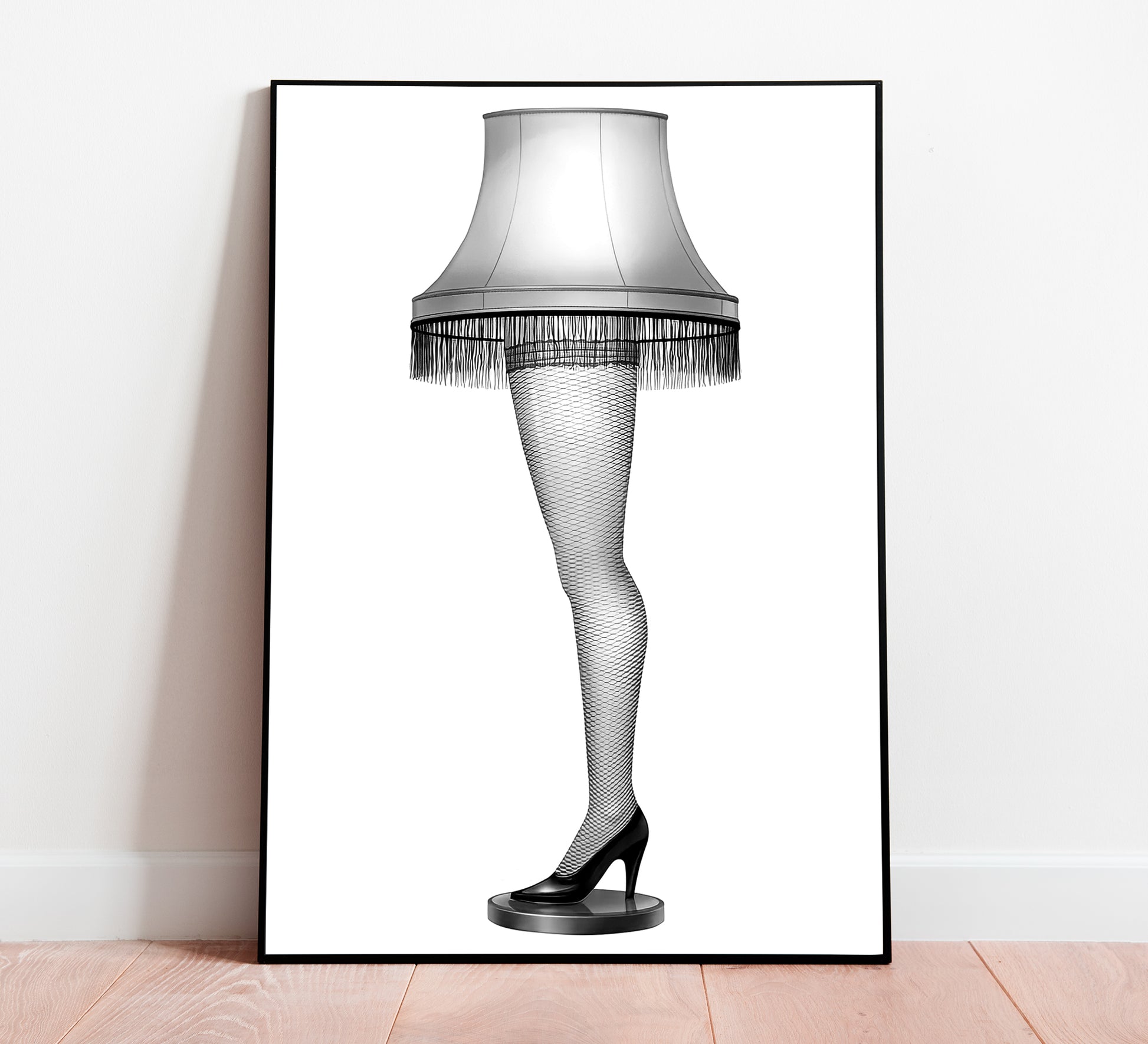 A Christmas Story Leg Lamp Poster Funny Classic Holiday Movie Wall Art Digital Download