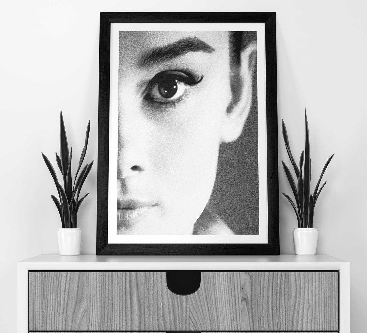 Audrey Hepburn Close-Up Poster – Vintage Hollywood Print