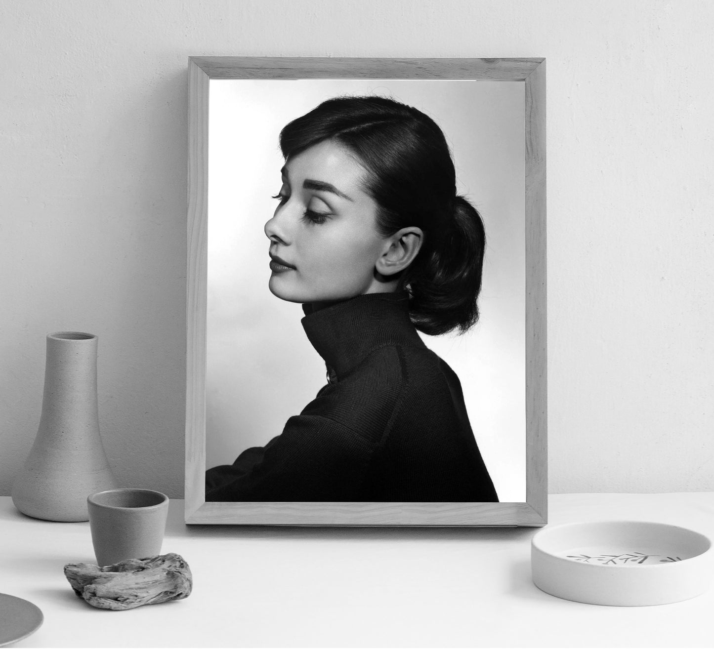 Audrey Hepburn Close-Up Poster – Vintage Hollywood Print