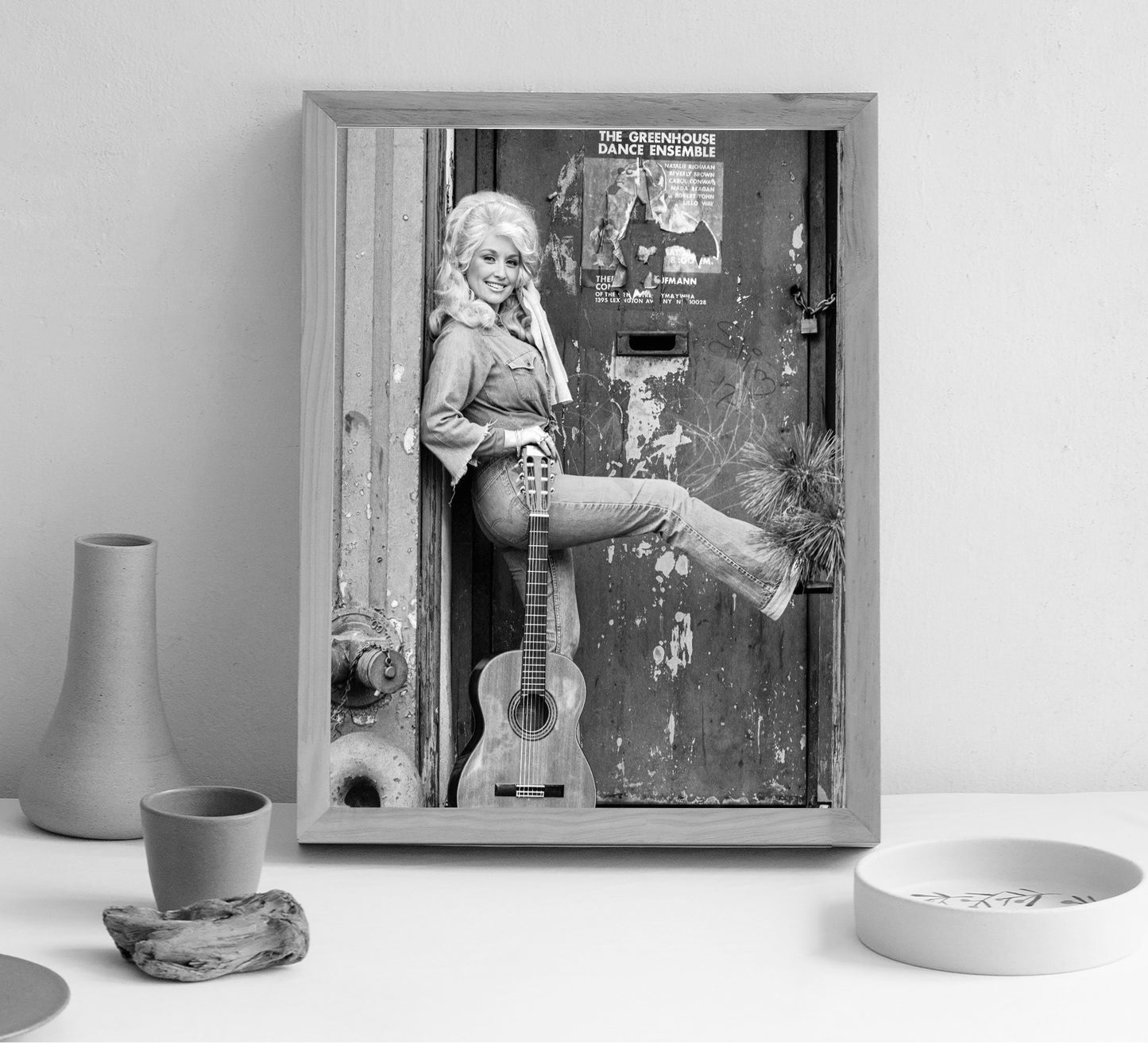 Vintage Dolly Parton Black & White Poster – Vintage Fashion Wall Art - Digital Download