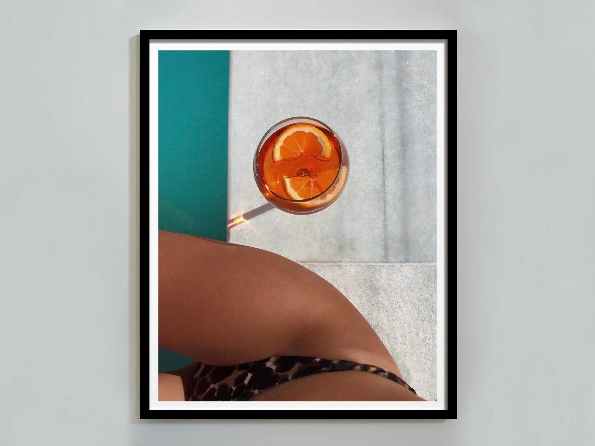woman drinking aperol spritz poster swimming pool print cocktail printable wall art bar cart decor aperol spritz print digital download printable wall art poster, digital download