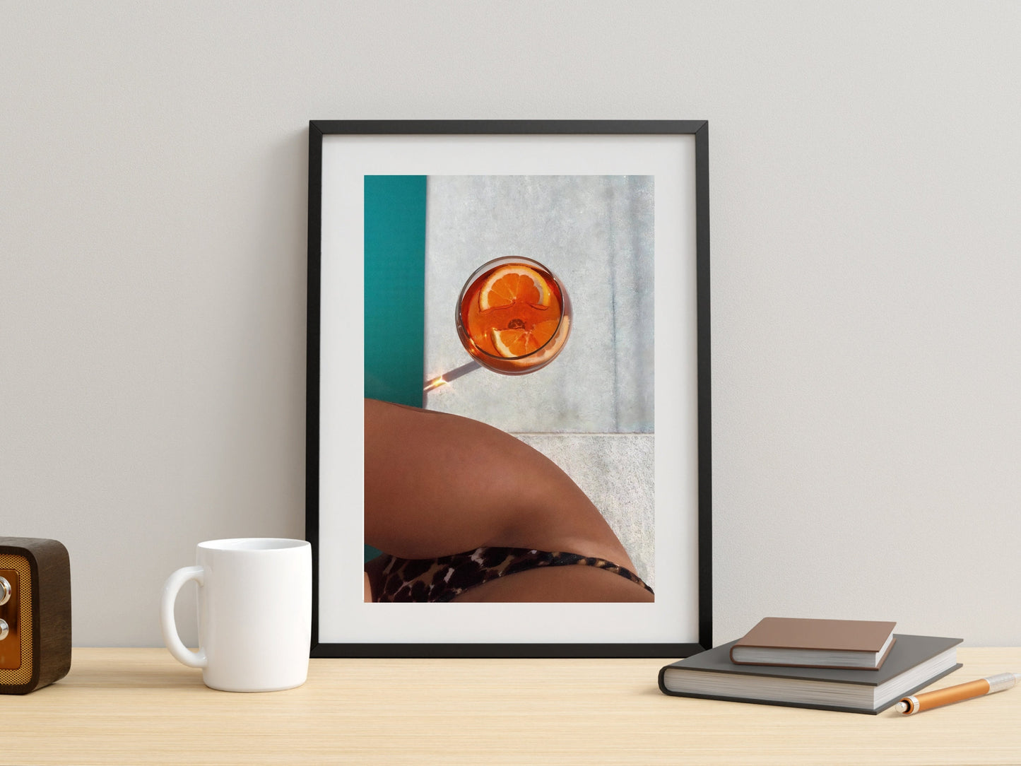 woman drinking aperol spritz poster swimming pool print cocktail printable wall art bar cart decor aperol spritz print digital download printable wall art poster, digital download