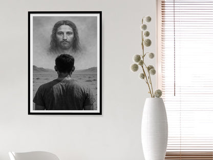 jesus christ resurrected poster hand of god art he is risen christ leaving tomb jesus saves peter christian wall art digital download printable wall art poster, digital download