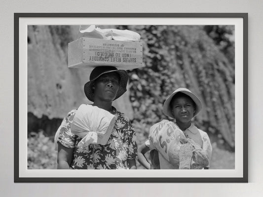 African American Women Photo Print, Black and White, Vintage Wall Art, North Carolina Photograph, Digital Download, Printable Wall Art Decor