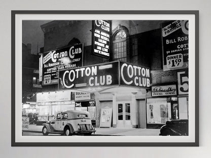 Cotton Club Harlem New York City Print, 1920s, Black and White, Wall Art, Vintage Photo, Jazz Poster, Disco Party Decor, Digital Download