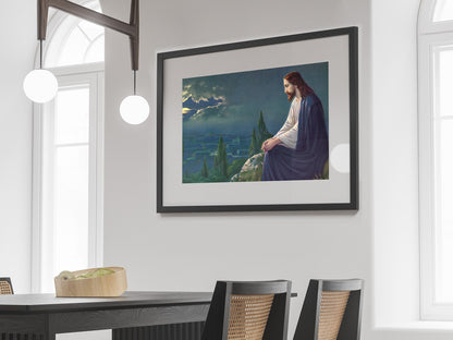 Jesus Painting, Christian Wall Art, Jesus Christ Print, Jesus Poster, Jesus Portrait, Religious Art, Christmas Home Decor, Wall Art, Canvas