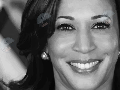 Kamala Harris poster, Vintage Wall Art, Political Poster, Kamala Harris Print, Feminist Poster, Wall Art, Canvas, Kamala Harris Photo