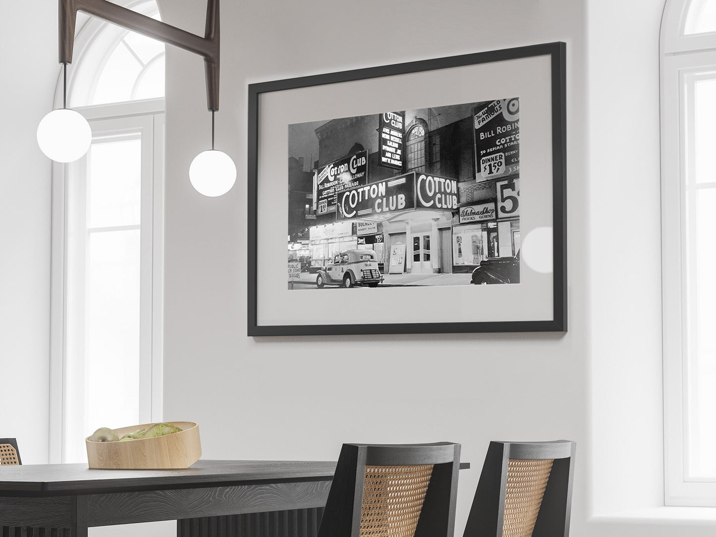 Cotton Club Harlem New York City Print, 1920s, Black and White, Wall Art, Vintage Photo, Jazz Poster, Disco Party Decor, Digital Download