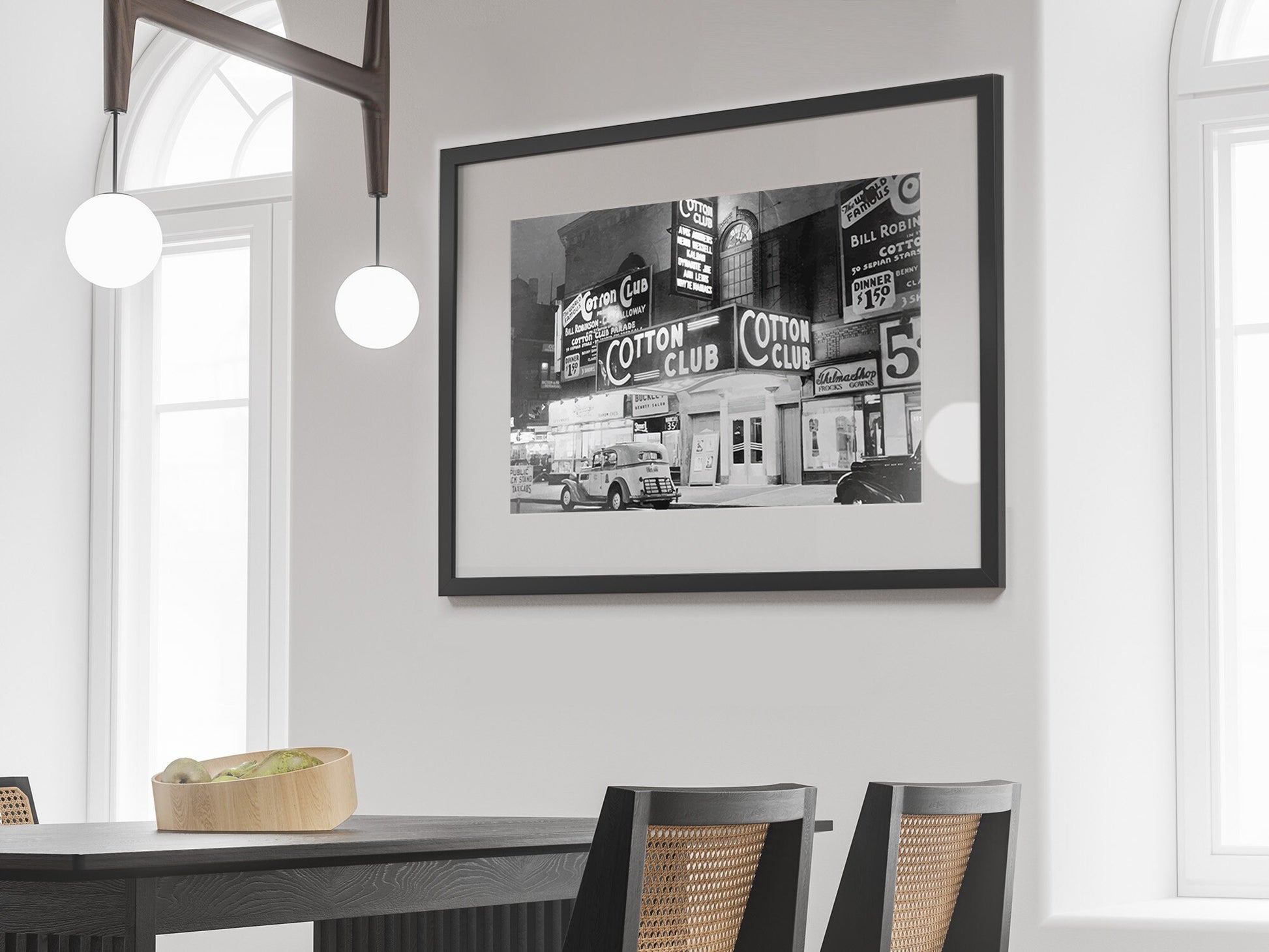 Cotton Club Harlem New York City Print, 1920s, Black and White, Wall Art, Vintage Photo, Jazz Poster, Disco Party Decor, Digital Download