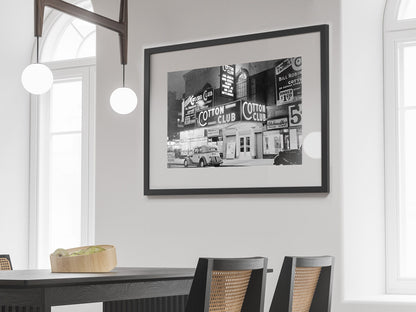 Cotton Club Harlem New York City Print, 1920s, Black and White, Wall Art, Vintage Photo, Jazz Poster, Disco Party Decor, Digital Download