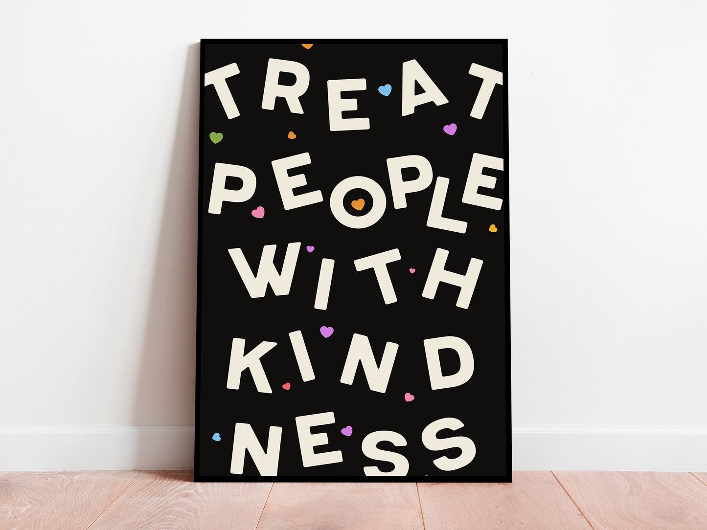 Harry Styles Typography Poster Treat People With Kindness Quote Wall Art Digital Download