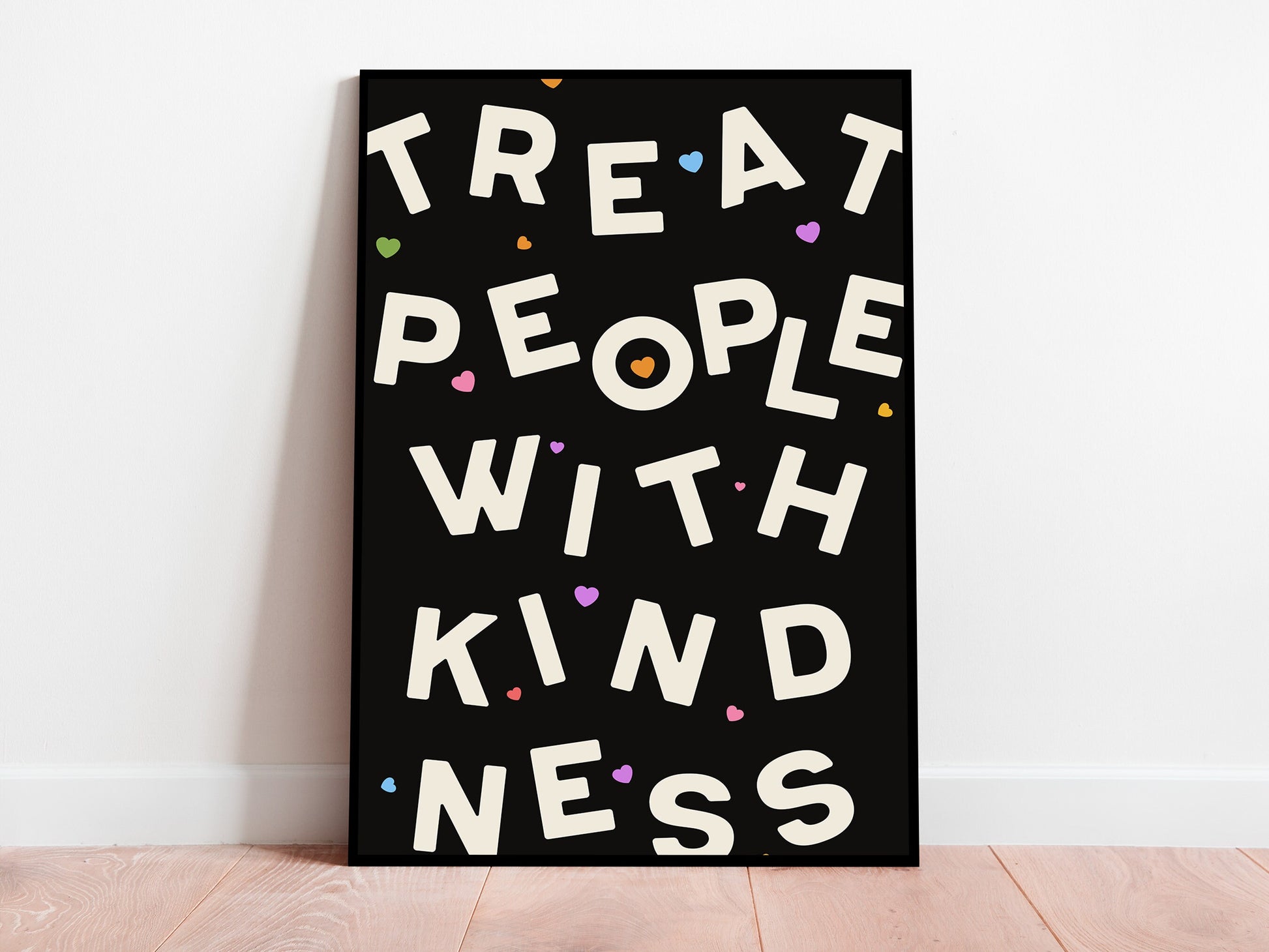 Harry Styles Typography Poster Treat People With Kindness Quote Wall Art Digital Download