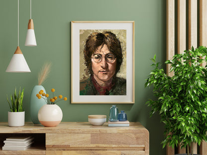 John Lennon Poster Beatles Legend Retro Music Wall Art Digital Download