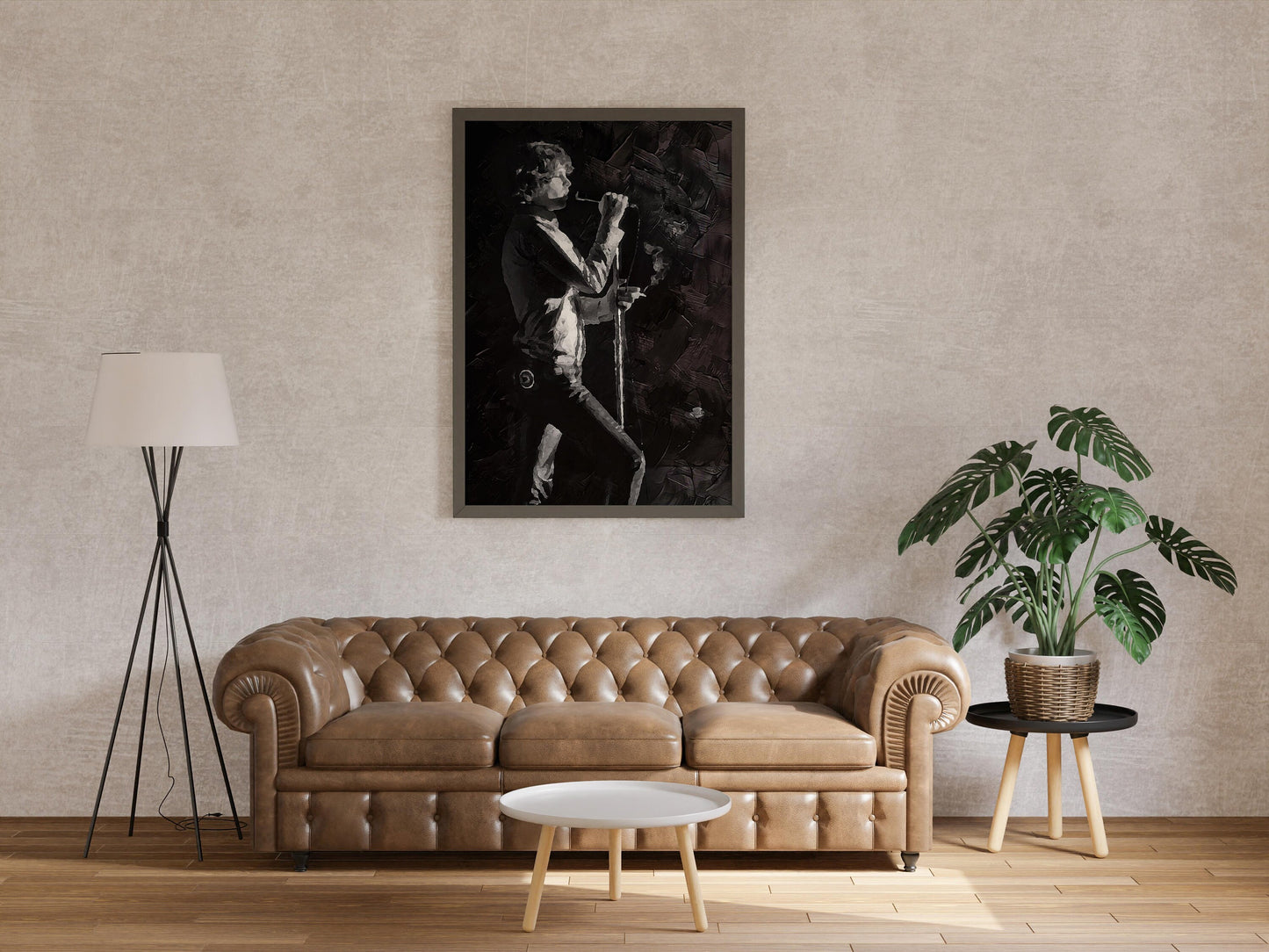 Jim Morrison Poster The Doors Frontman Black and White Rock Music Wall Art Digital Download