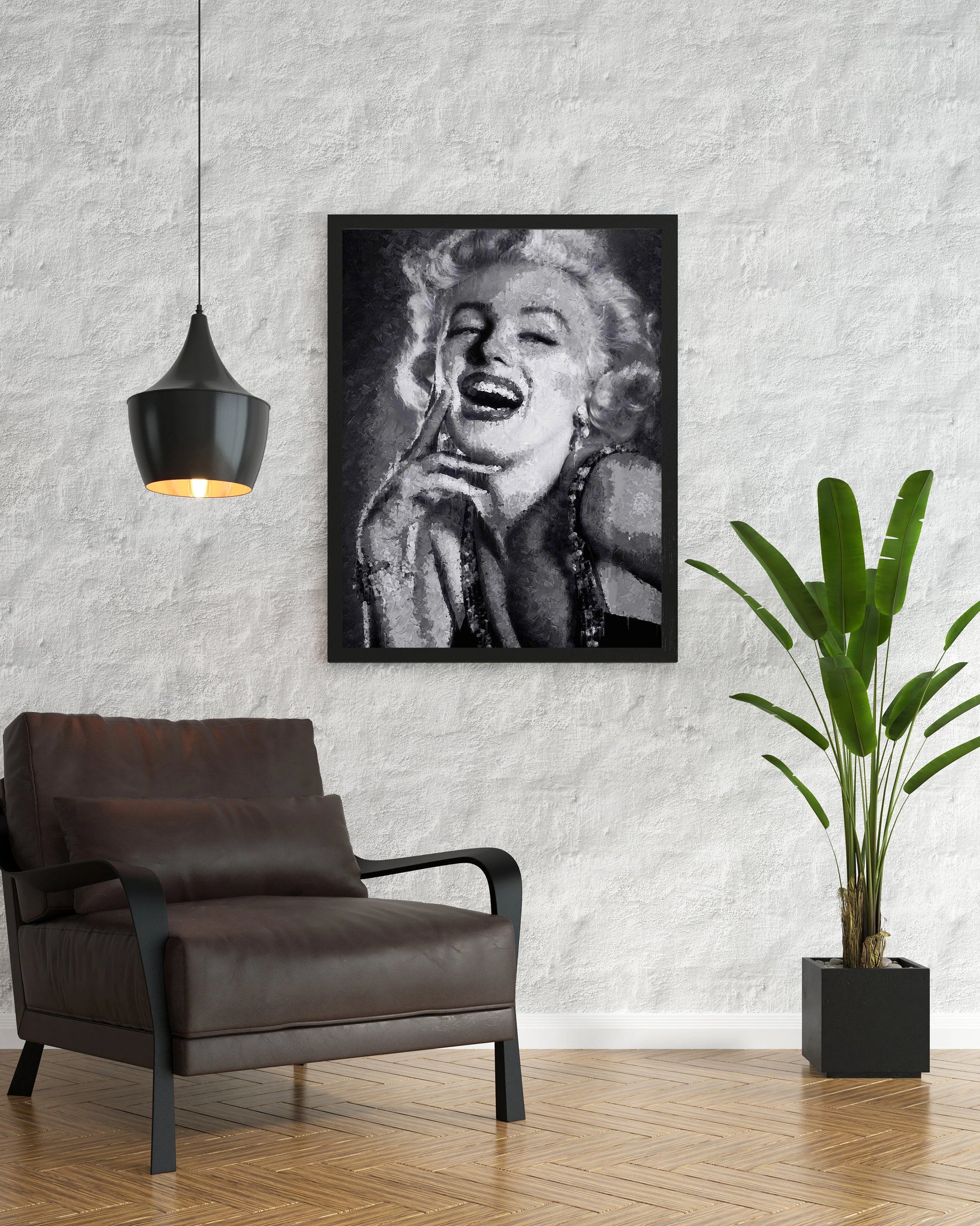 Marilyn Monroe Poster Black And White Vintage Hollywood Wall Art Digital Download