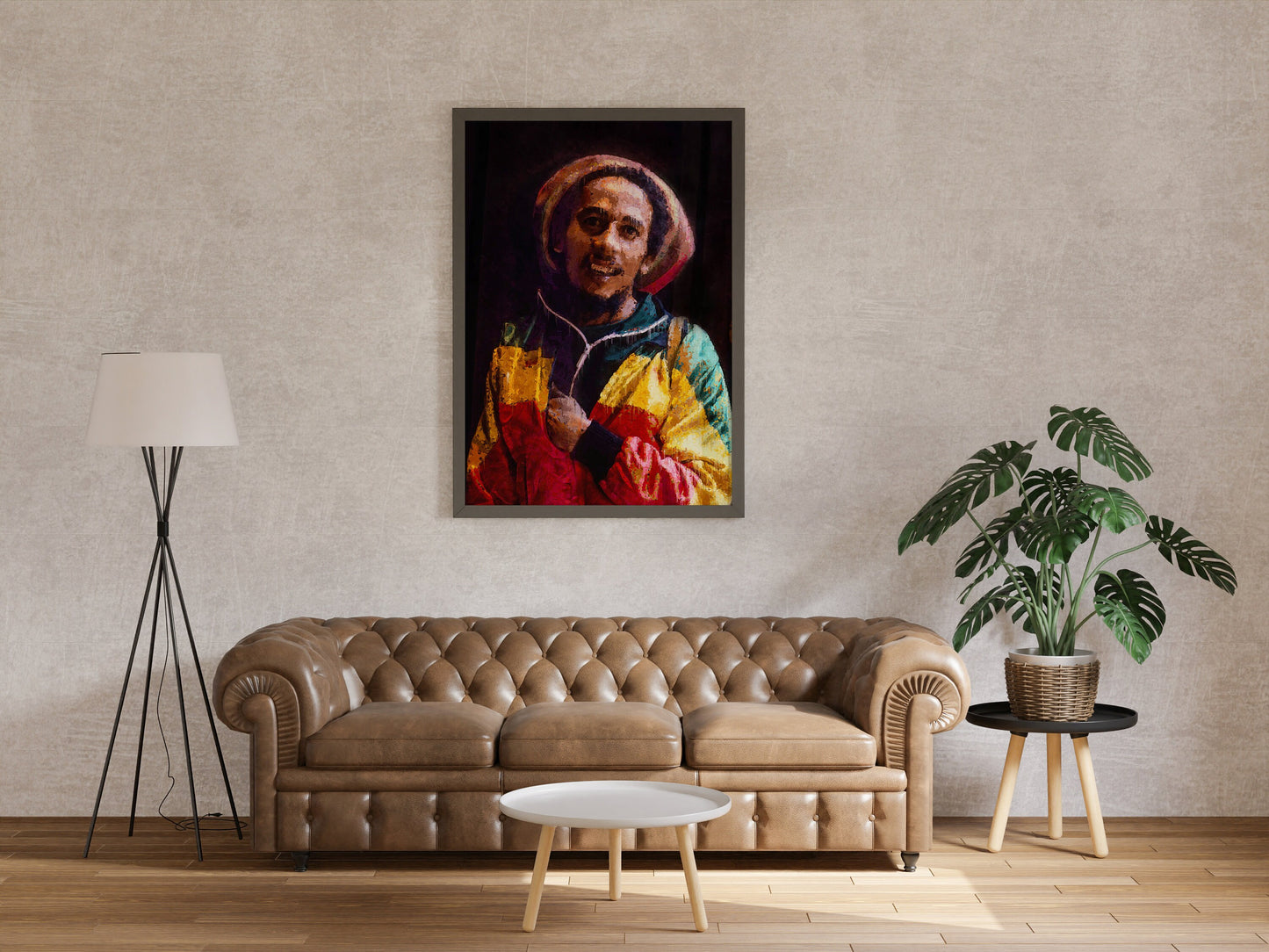 Bob Marley Poster Reggae Legend Colorful Music Wall Art Digital Download