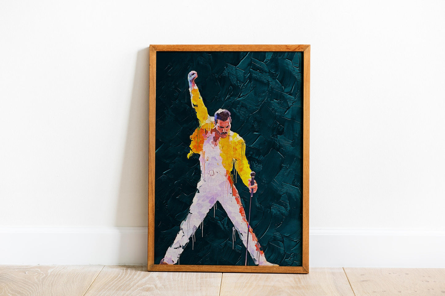Freddie Mercury Poster Queen Iconic Singer Music Legend Wall Art Digital Download