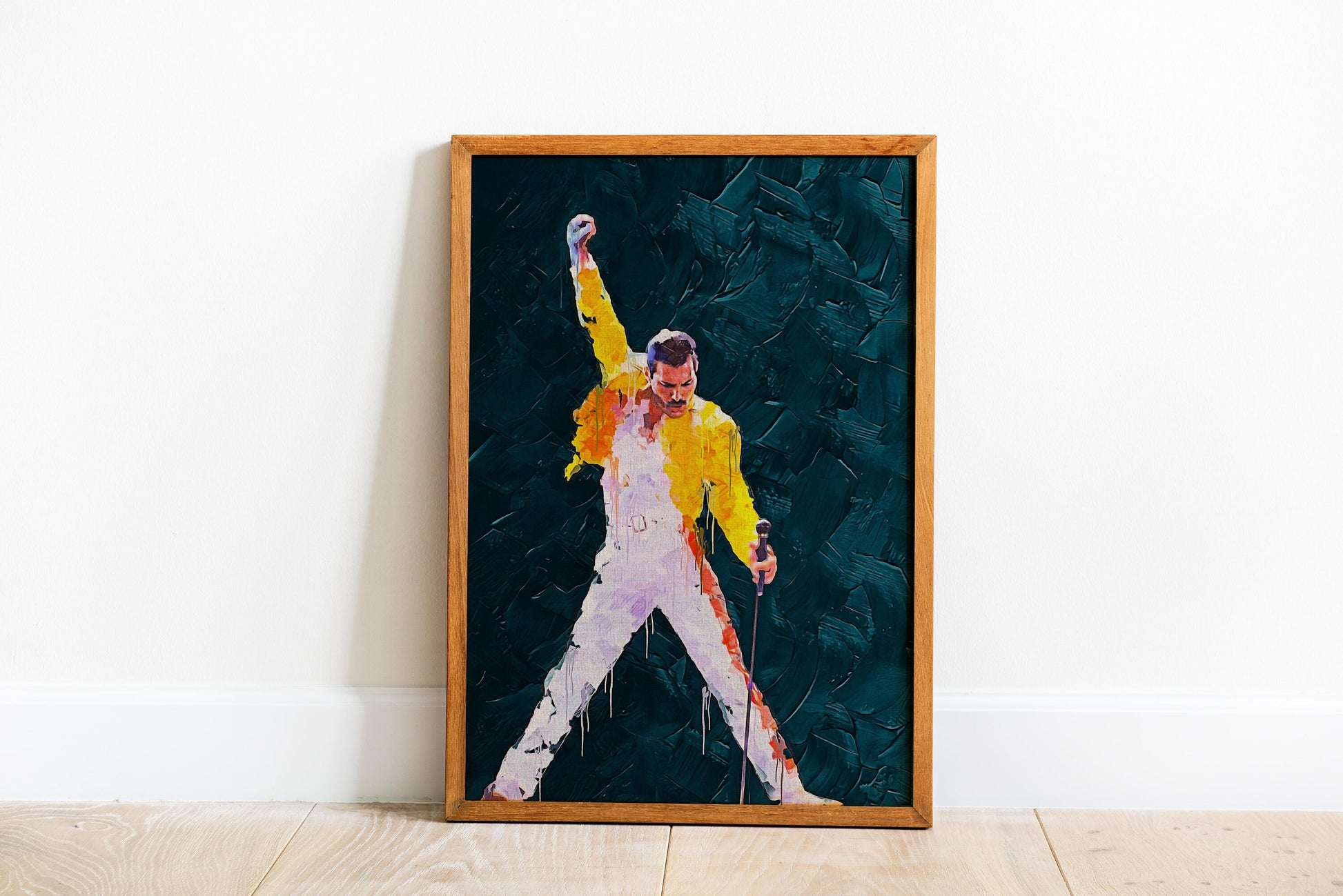 Freddie Mercury Poster Queen Iconic Singer Music Legend Wall Art Digital Download
