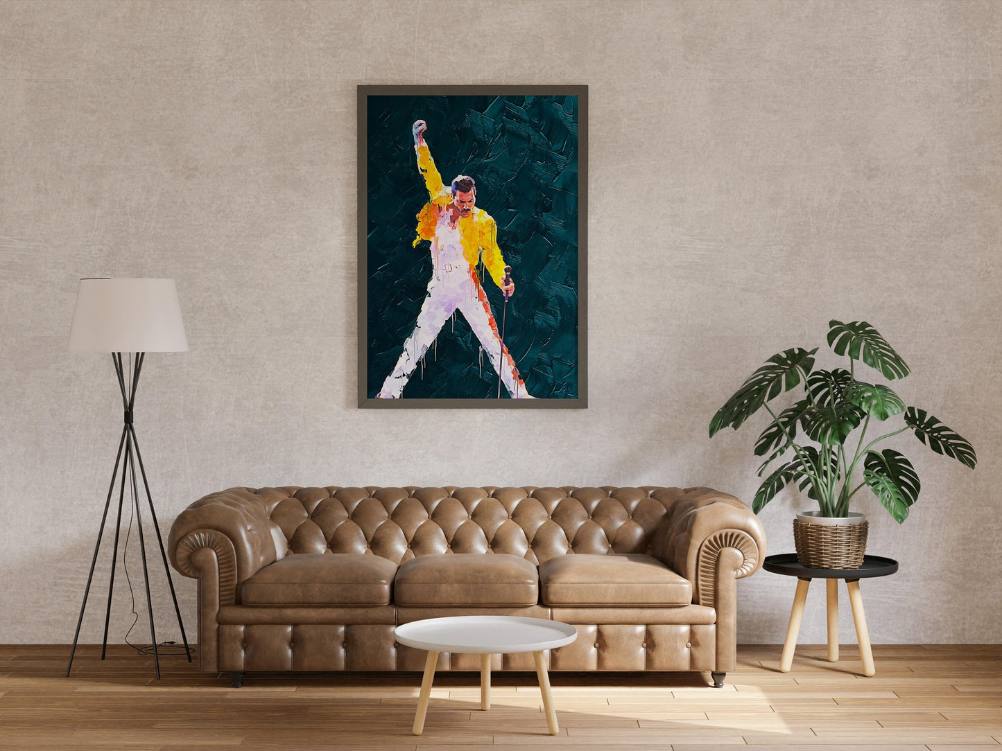 Freddie Mercury Poster Queen Iconic Singer Music Legend Wall Art Digital Download