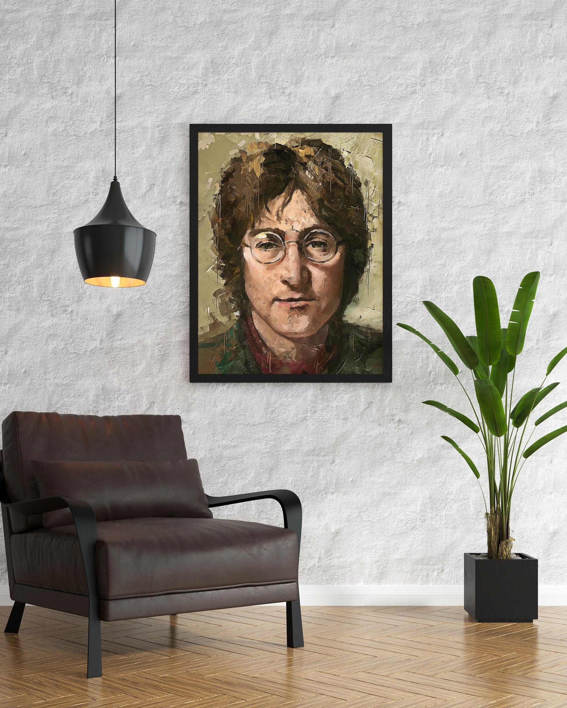 John Lennon Poster Beatles Legend Retro Music Wall Art Digital Download