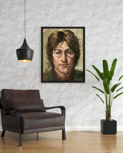 John Lennon Poster Beatles Legend Retro Music Wall Art Digital Download