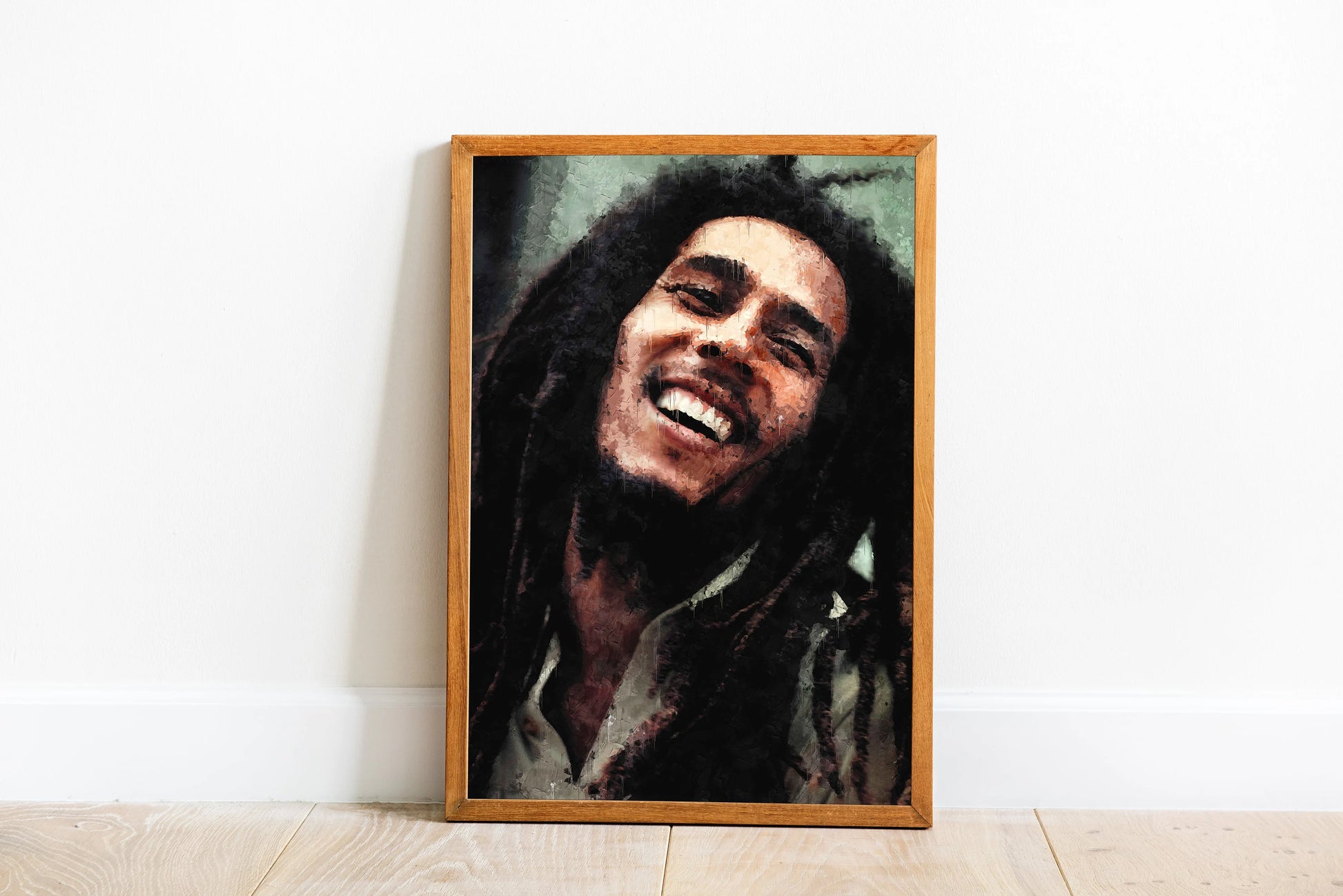 Bob Marley Poster Reggae Legend Iconic Smile Music Wall Art Digital Download