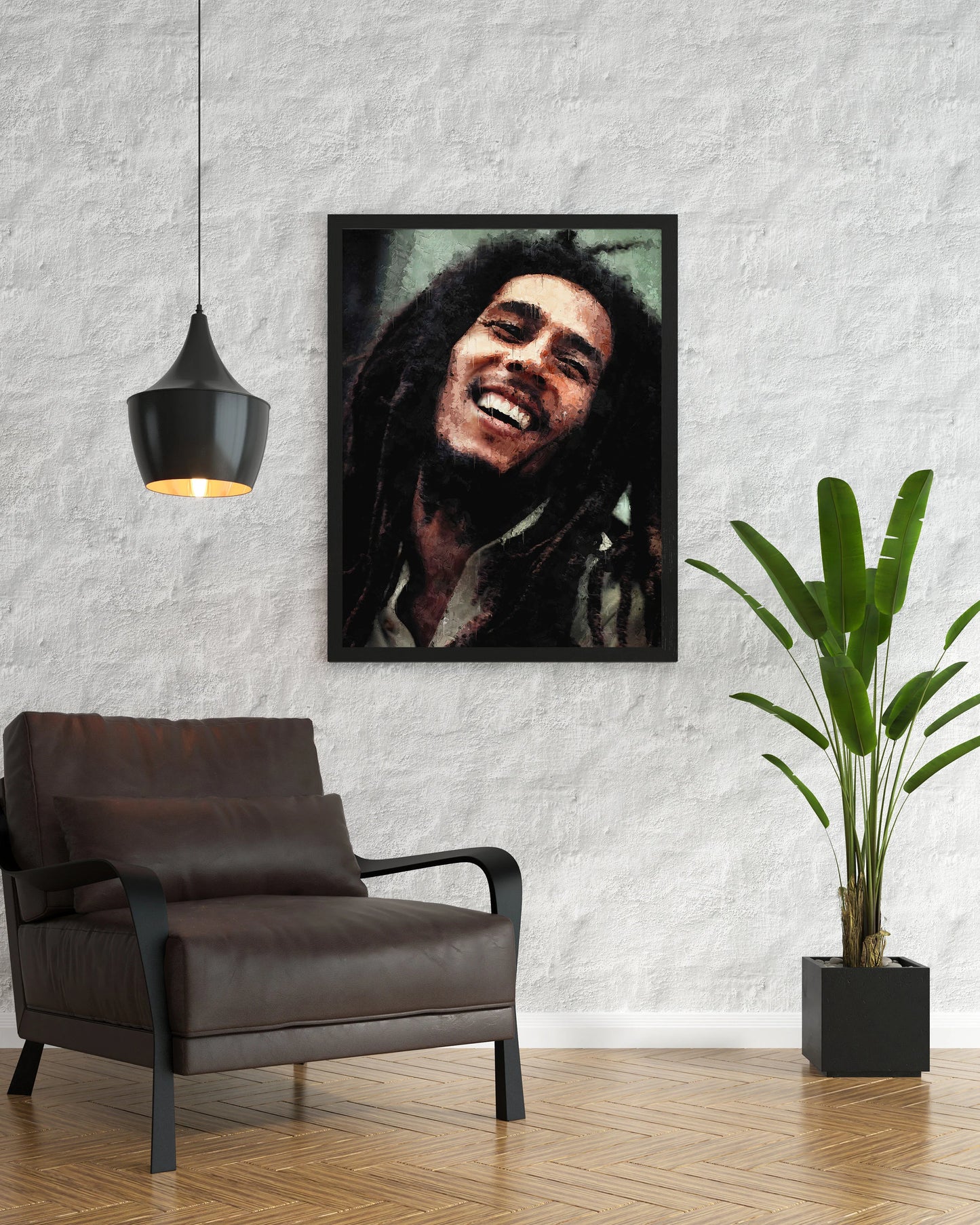 Bob Marley Poster Reggae Legend Iconic Smile Music Wall Art Digital Download