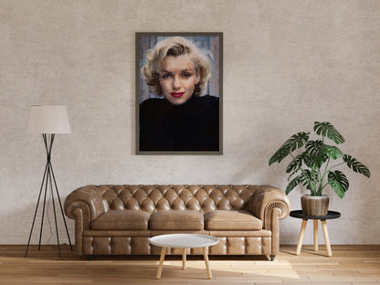 Marilyn Monroe Portrait Poster Vintage Hollywood Wall Art Digital Download